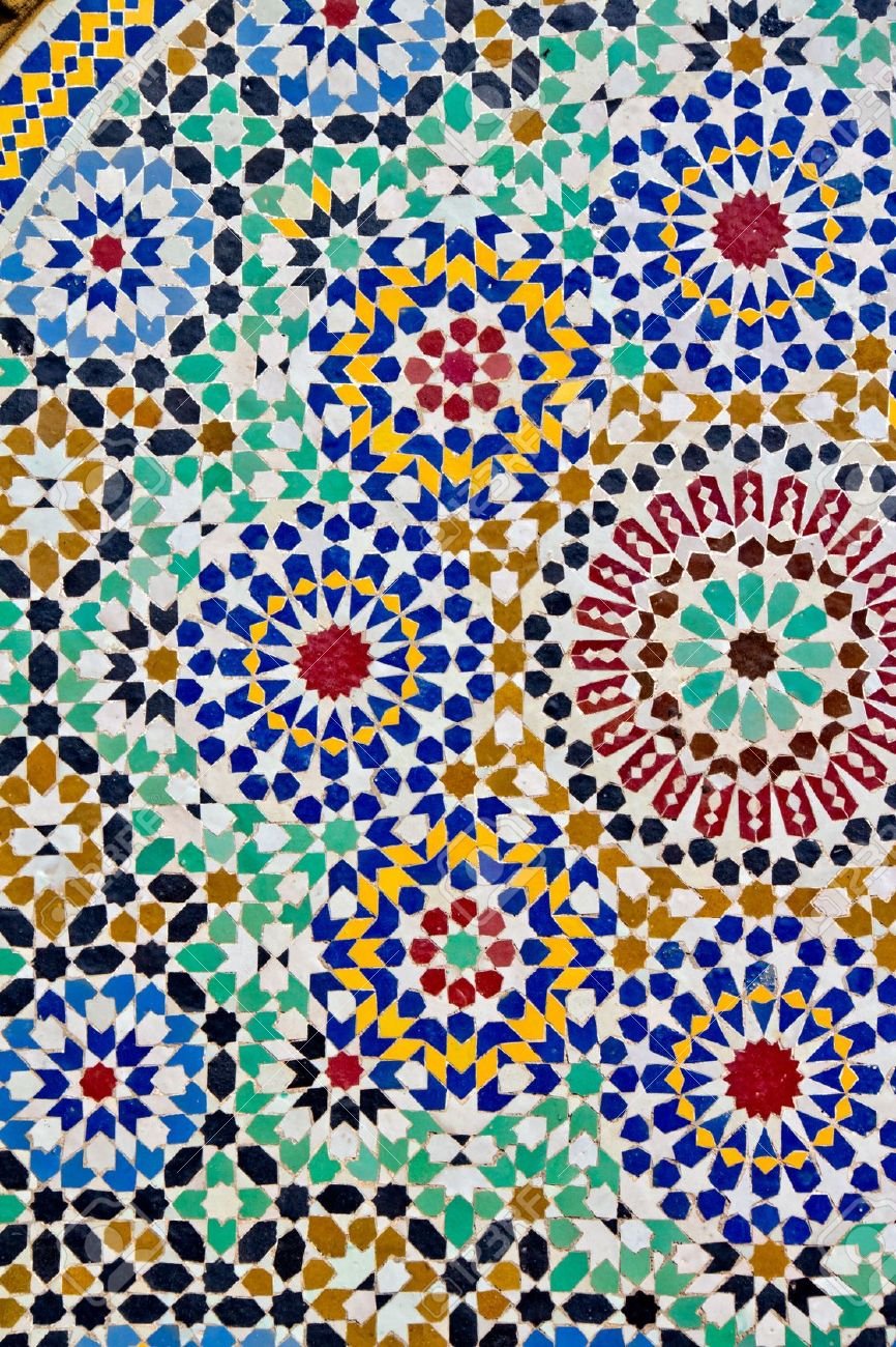 Мозаичные розетки в марокканском стиле