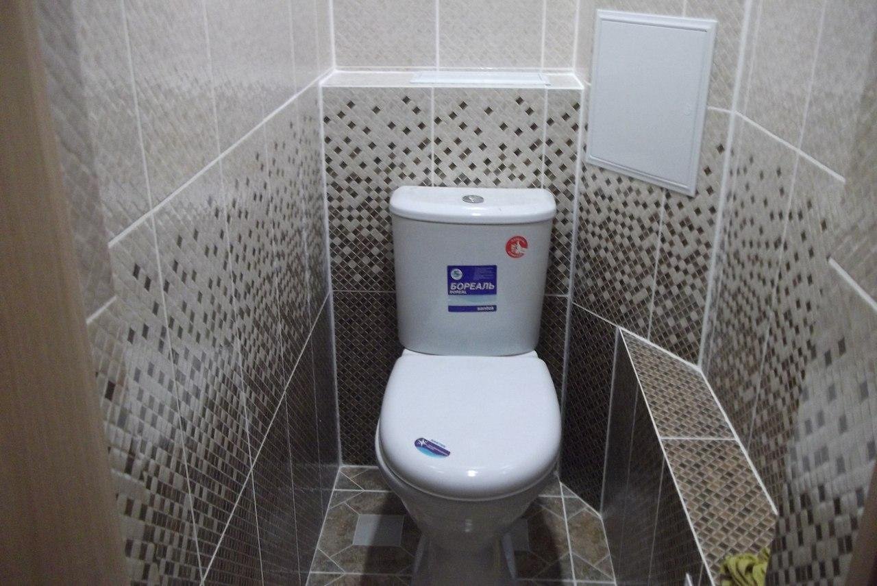 Ремонт туалета панелями ПВХ