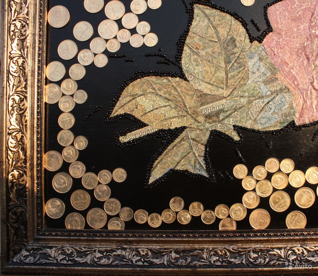 Картина из монет своими руками: создаем эксклюзивное панно с денежным деревом