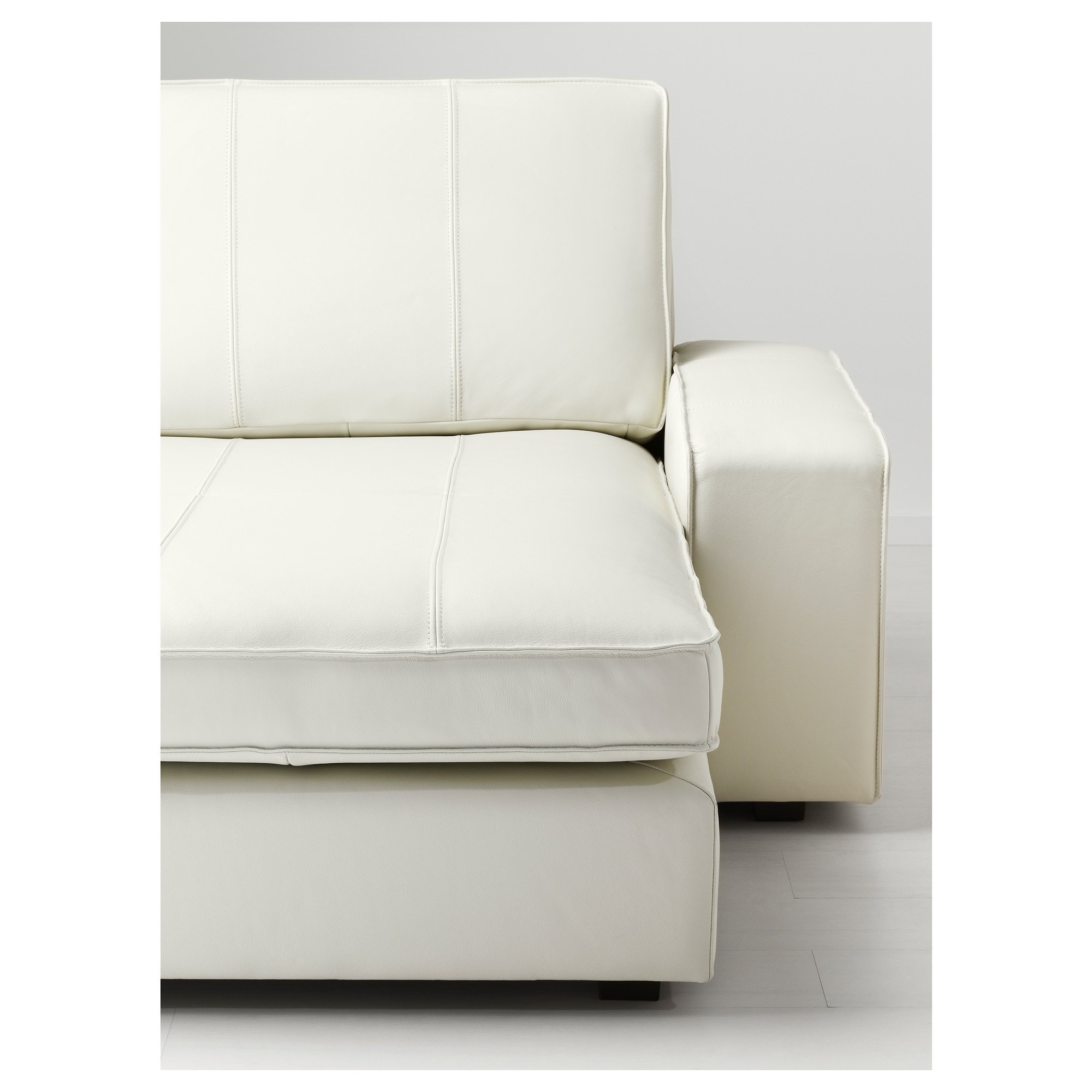 Белый кожаный диван икеа - 71 фото