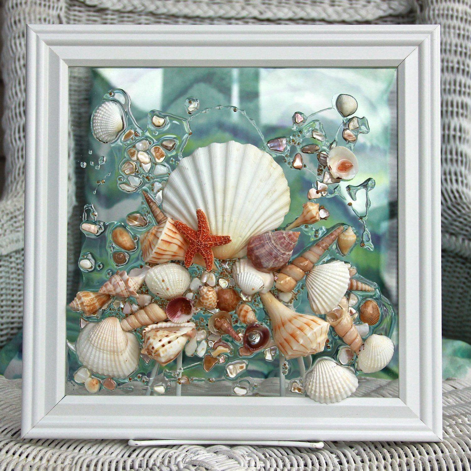 Картины из морских ракушек
