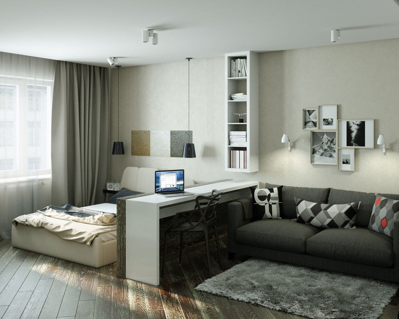 Стильная мебель для однокомнатной квартиры