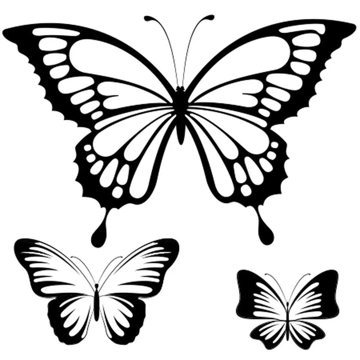 Шаблон бабочек для печати. Трафареты бабочки. Трафареты бабочек для декора. Контуры бабочек для декора. Шаблон бабочки.
