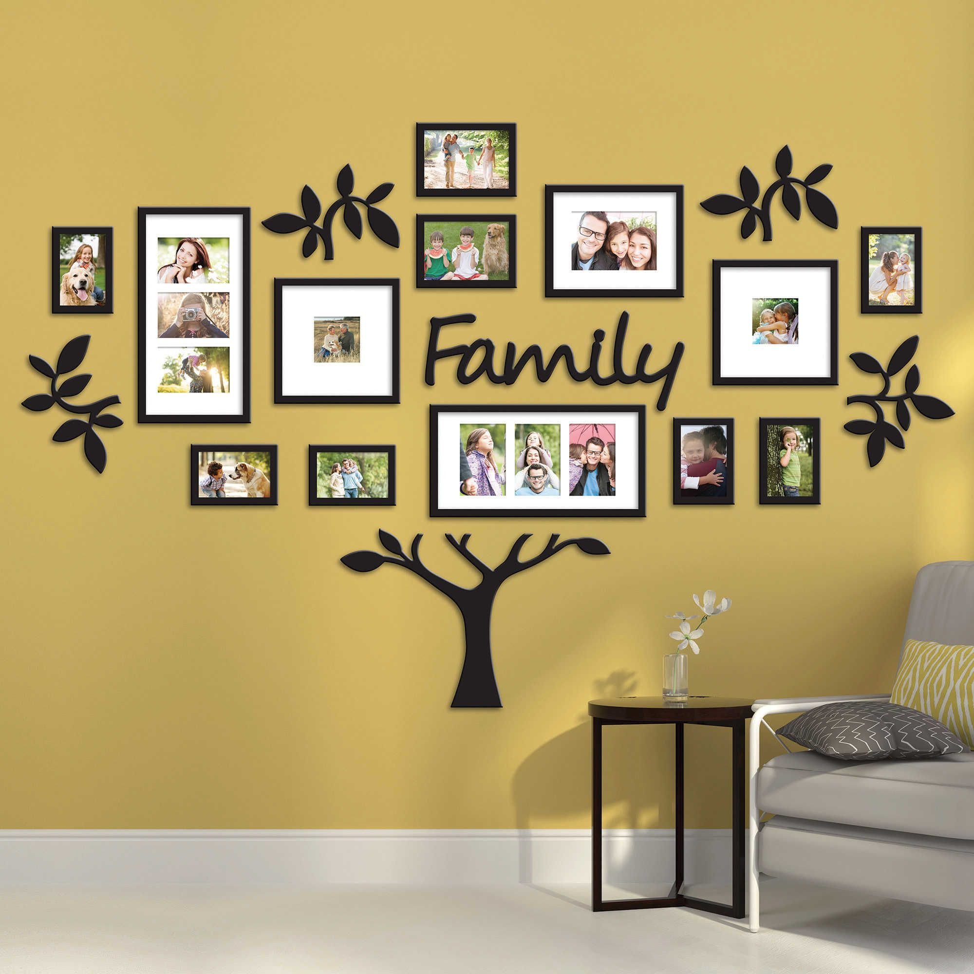 Семейный фотоколлаж на стену (68 фото)