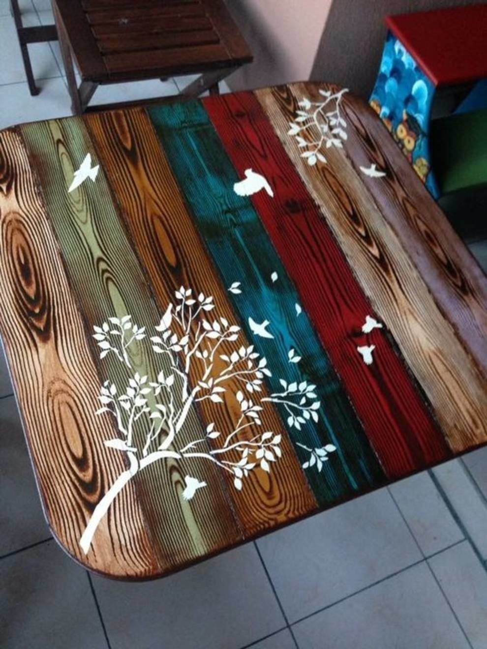 деревянный стол под покраску