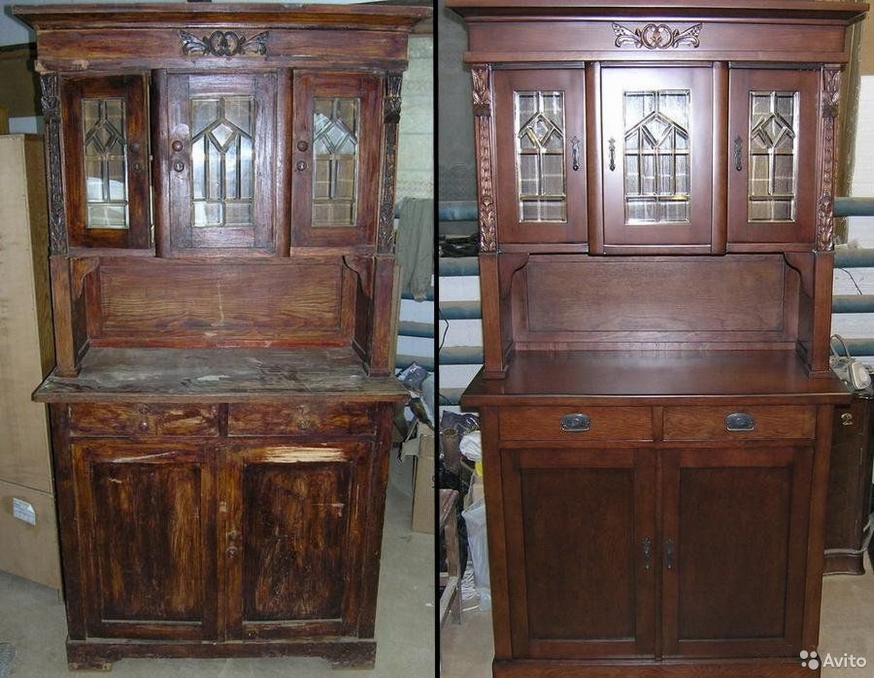 Старая мебельная фабрика. Старая мебель. Реставрируем деревянную мебель. Старинные шкафы и Буфеты. Отреставрированная деревянная мебель.