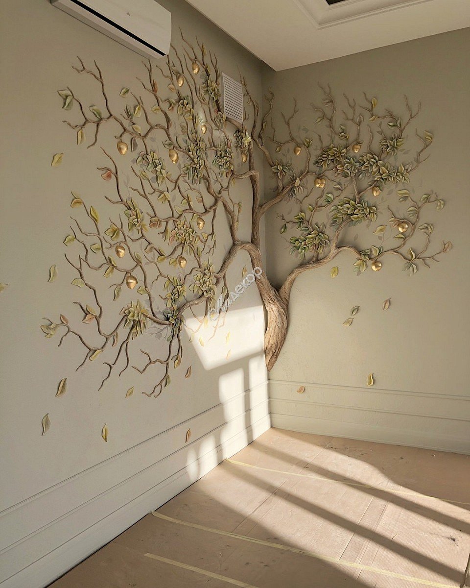 Объемное дерево на стене своими руками (64 фото)