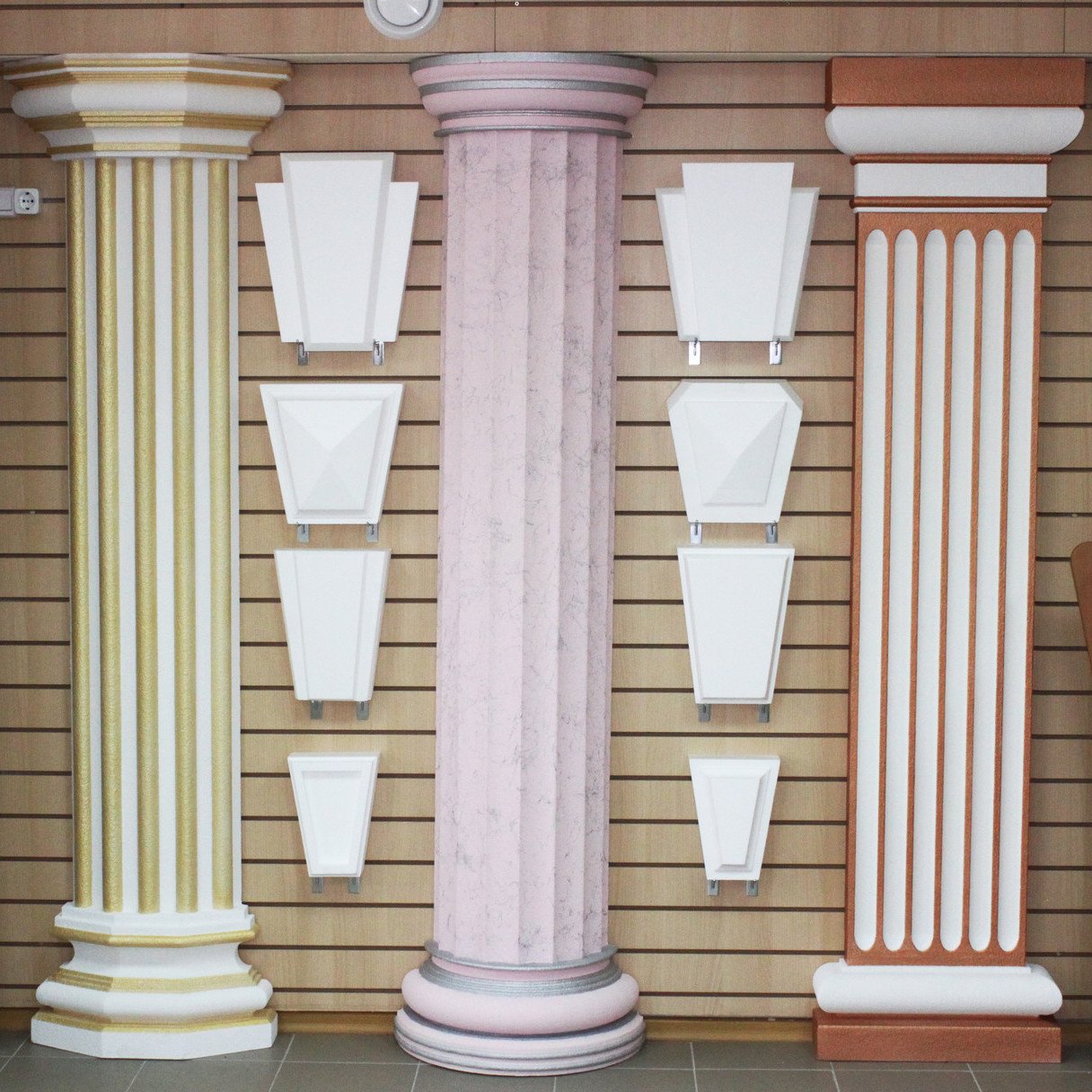 Декоративные пилястры из пенопласта — оригинальная имитация колонн