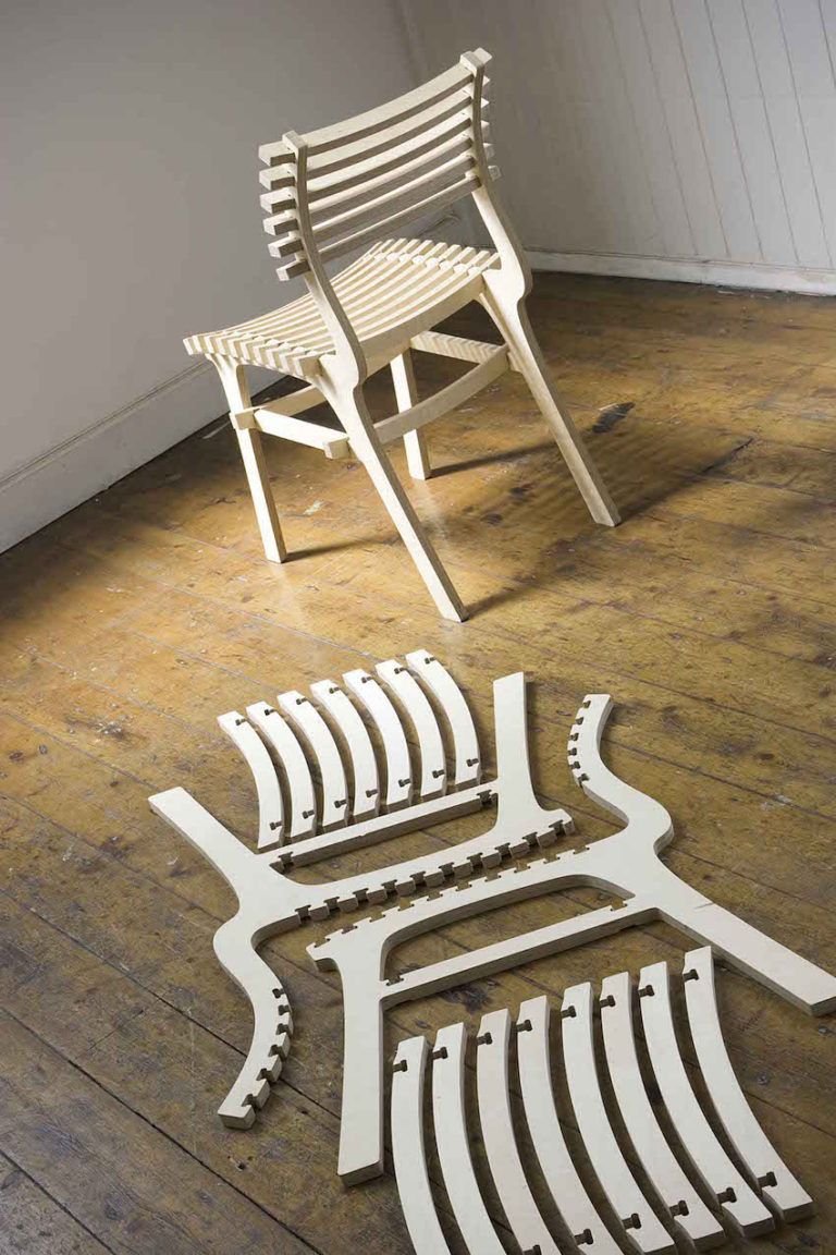 4 стула из листа фанеры