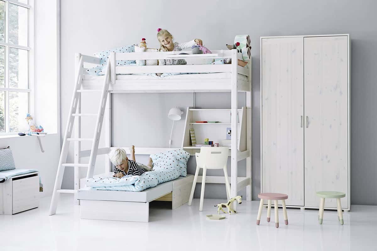 Двухъярусная кровать для детей в скандинавском стиле