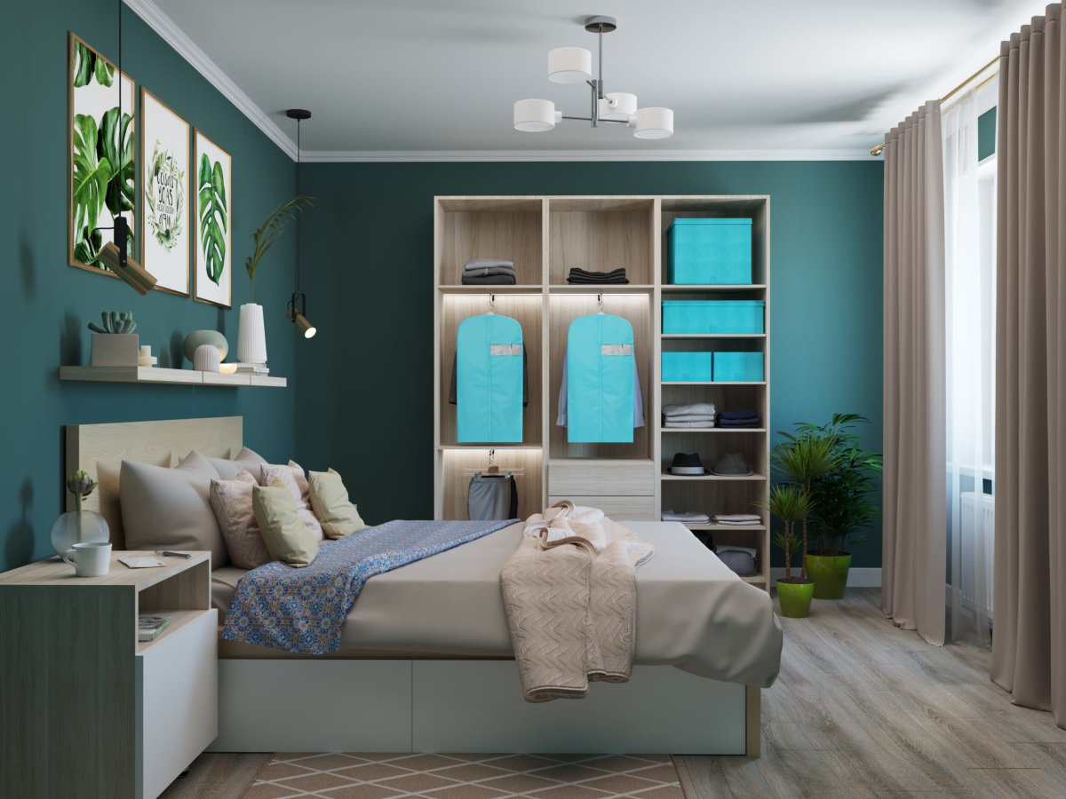 Стеллажи из Леруа в интерьере детской