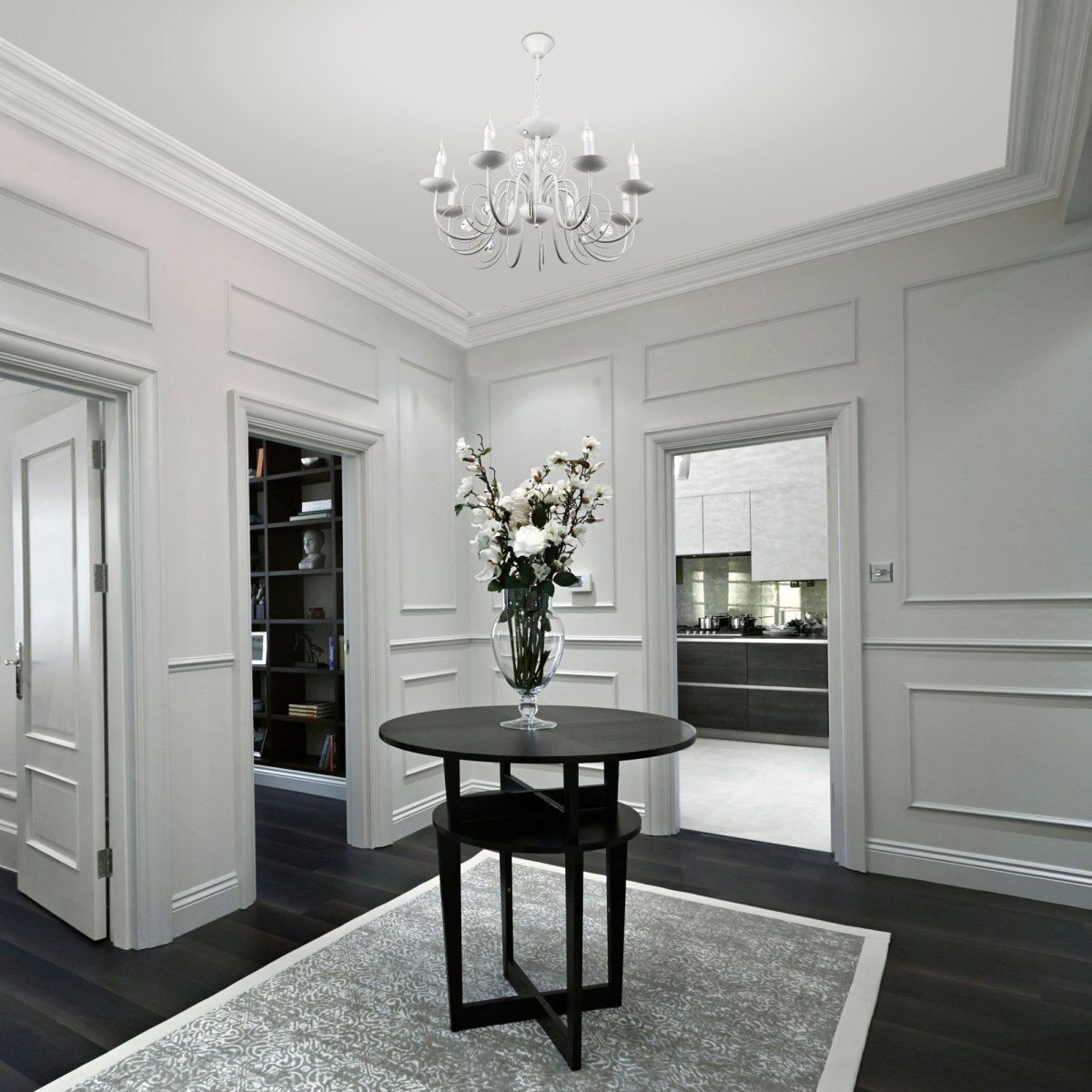 Коридор с лепниной классика