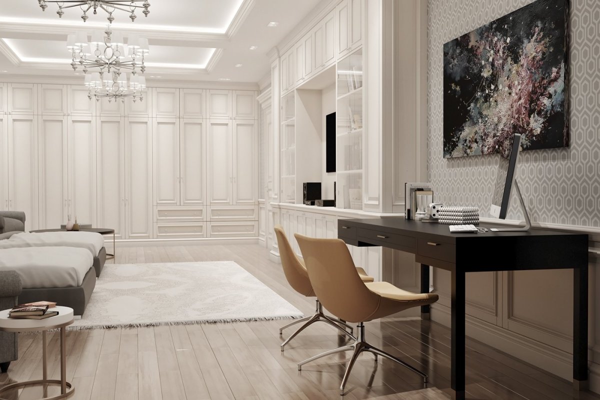 Спальня кабинет Неоклассика