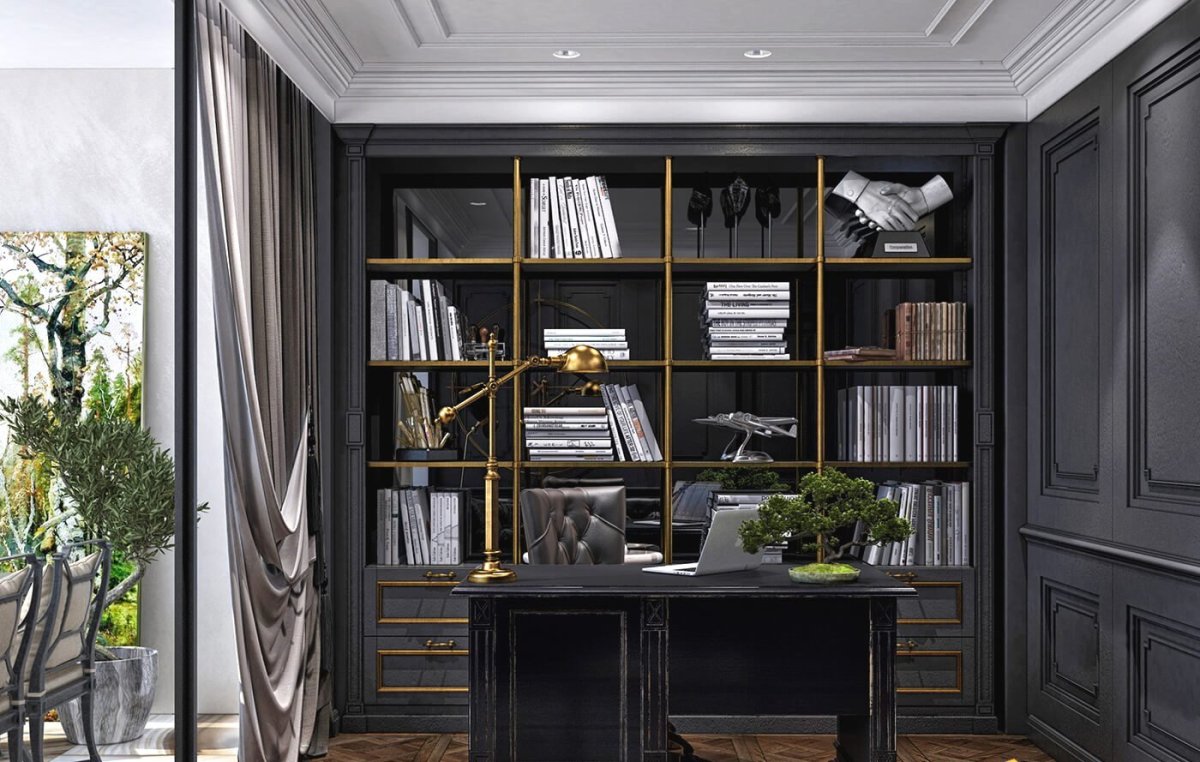 Кабинет в стиле неоклассики