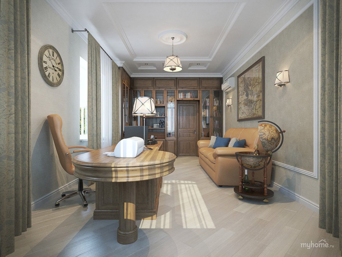 Кабинет в стиле неоклассики