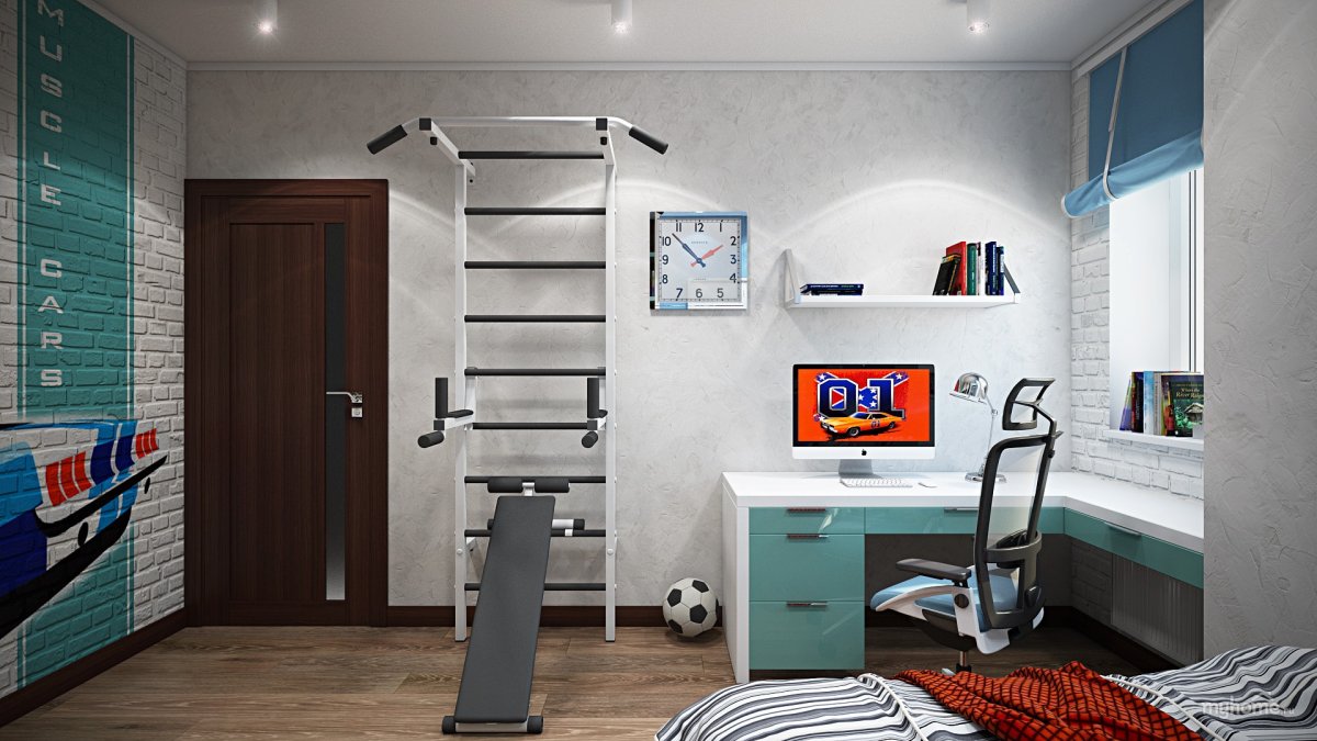 Интерьер детской комнаты в морском стиле