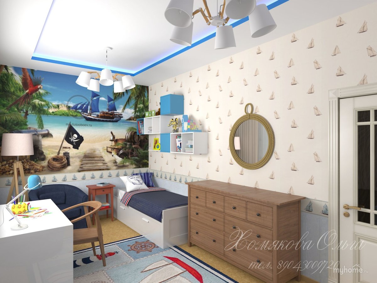 Дизайнерская комната для мальчика