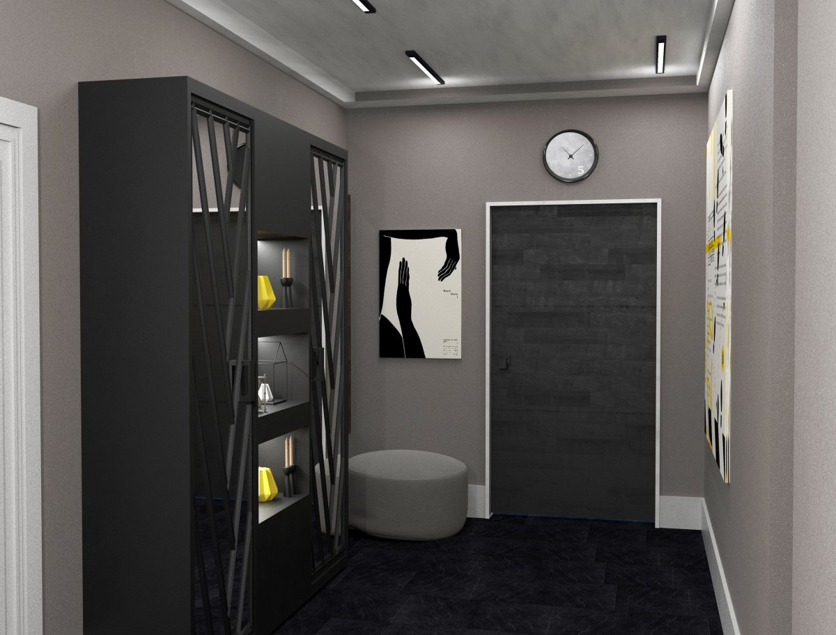 Дверь Сохо лофт темный