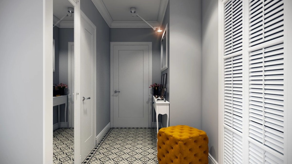 Светлая прихожая интерьер