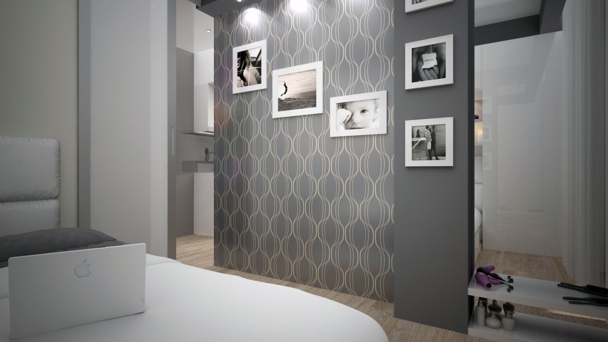 Прихожая в серых тонах