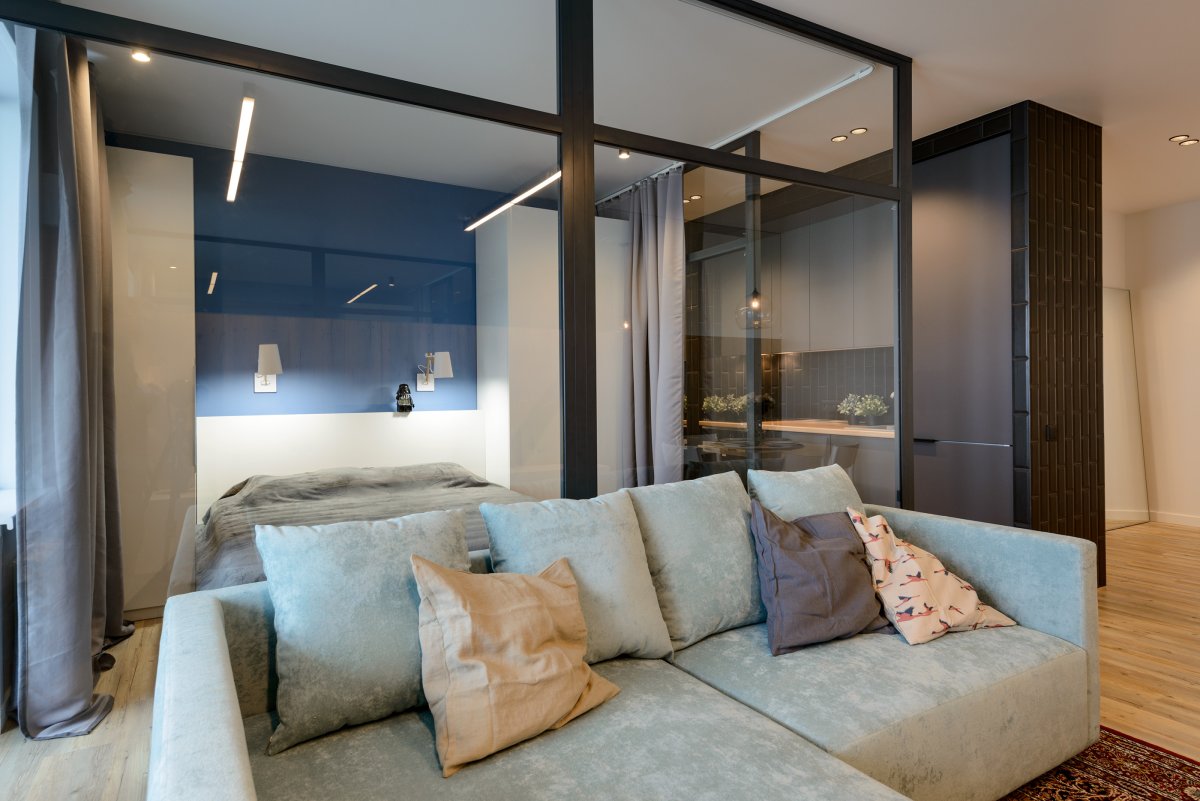 Зонирование однокомнатной квартиры