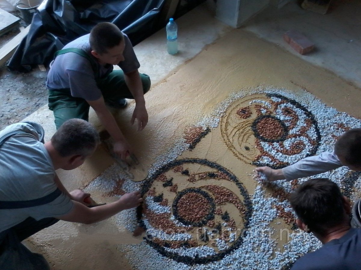 Мозаика на пол и Восьмиконечник