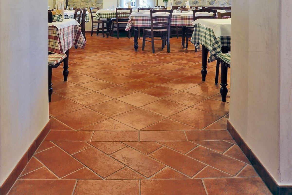 Терракотовая плитка антискользящая