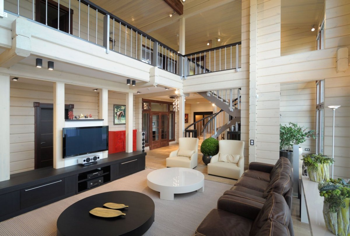 Интерьеры домов со вторым светом