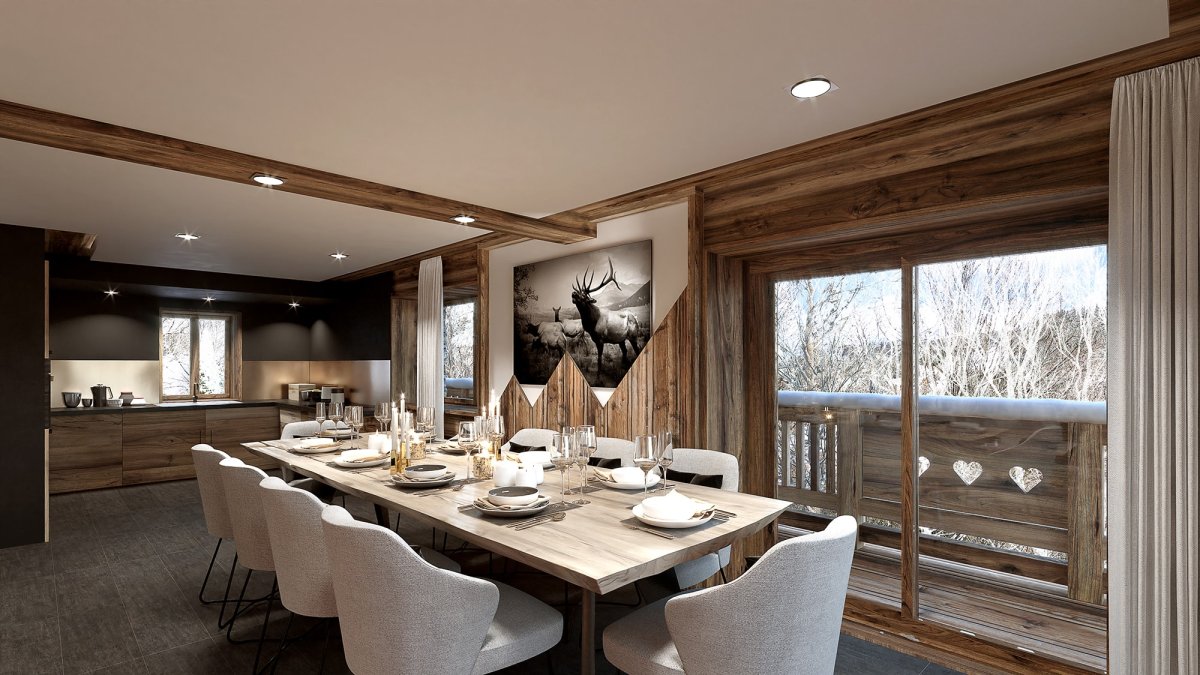 Гостиная столовая Шале