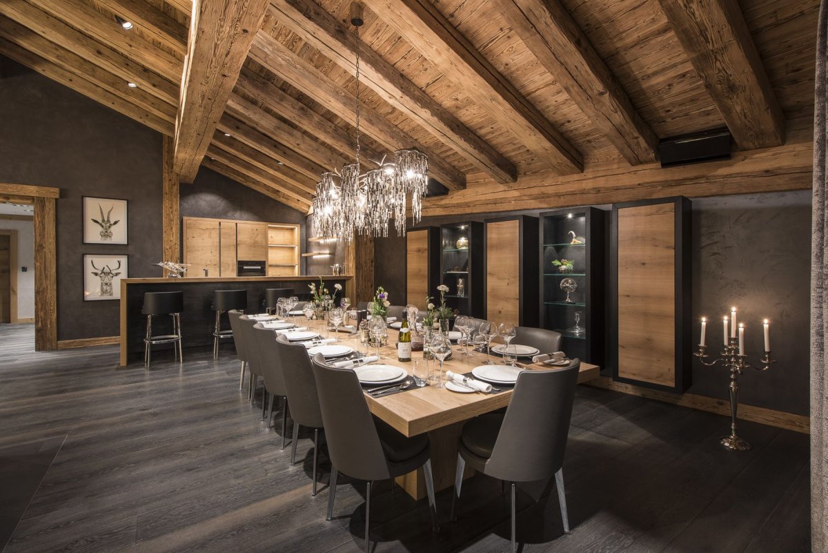 Дом в стиле Шале одноэтажный интерьер