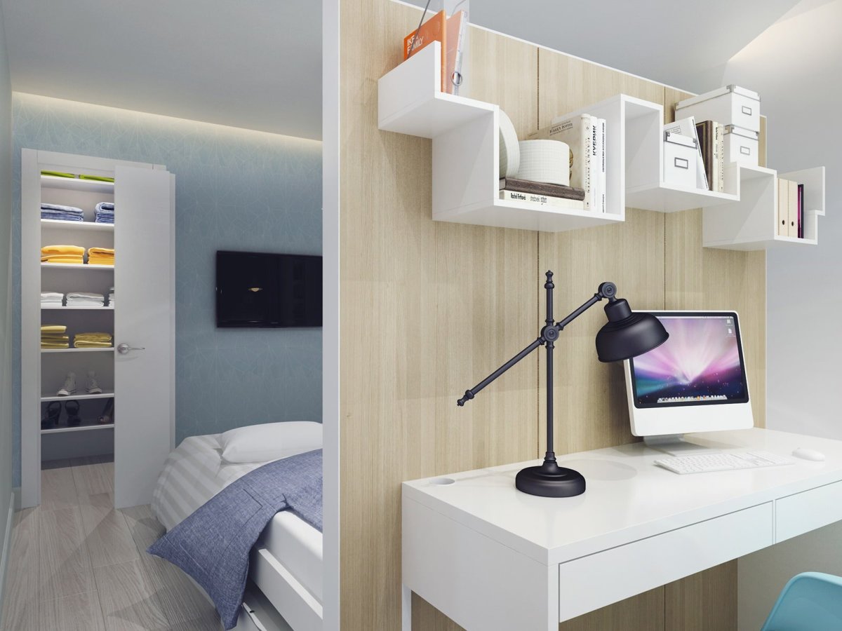 Письменный стол в нише