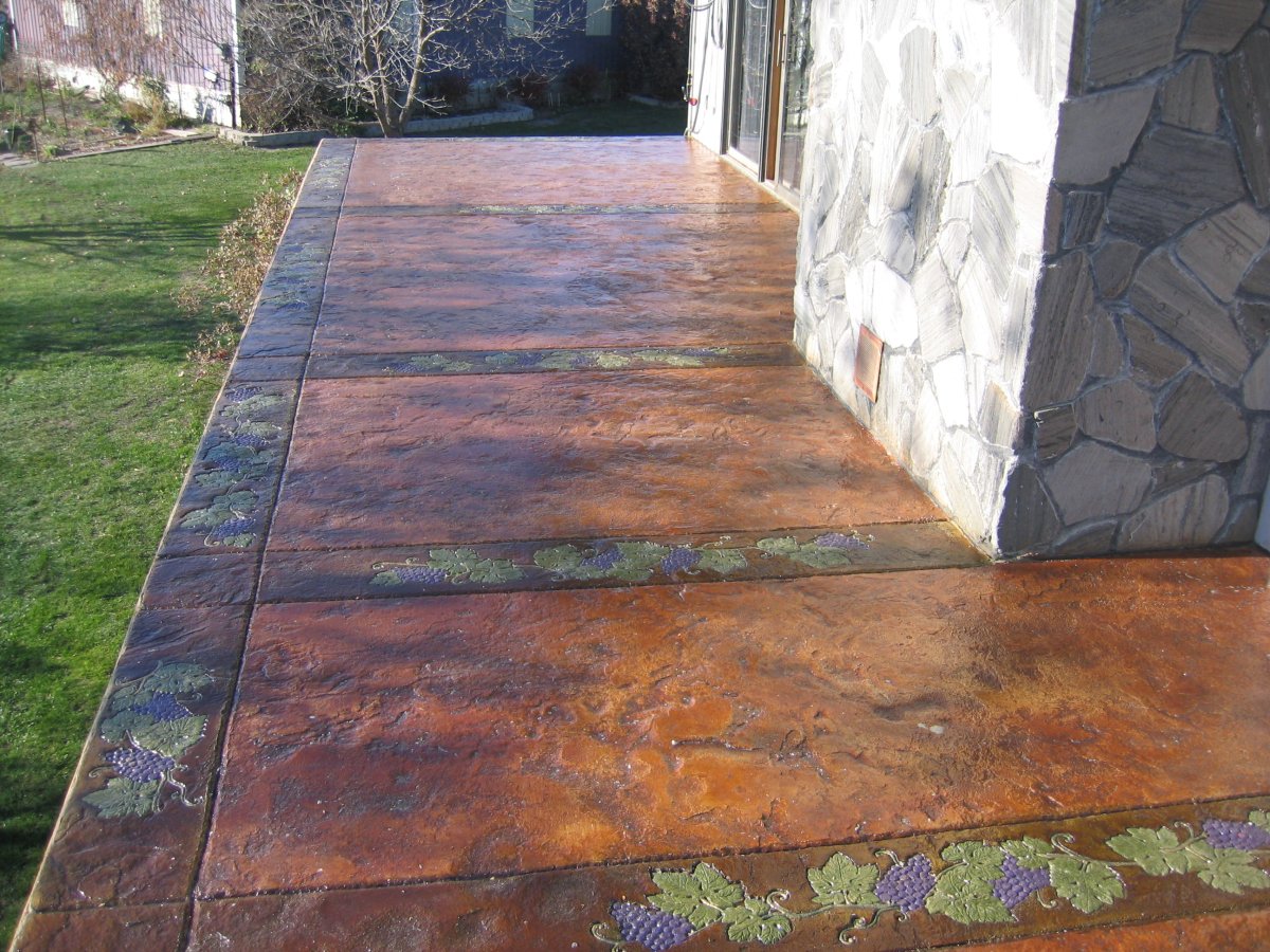 Декоративное бетонное покрытие