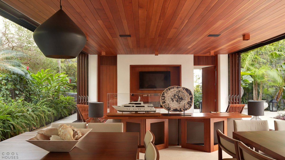 Гостиная в стиле бунгало