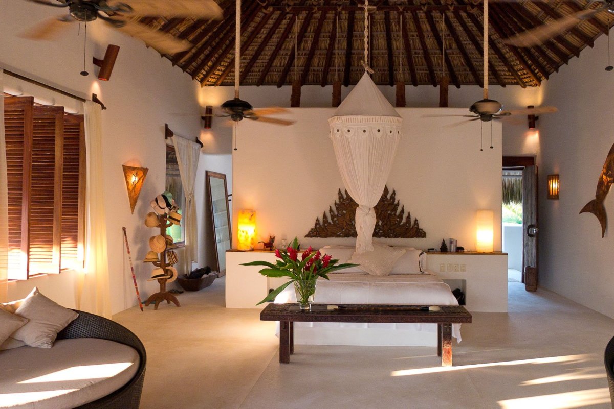 Интерьер бунгало на Мальдивах