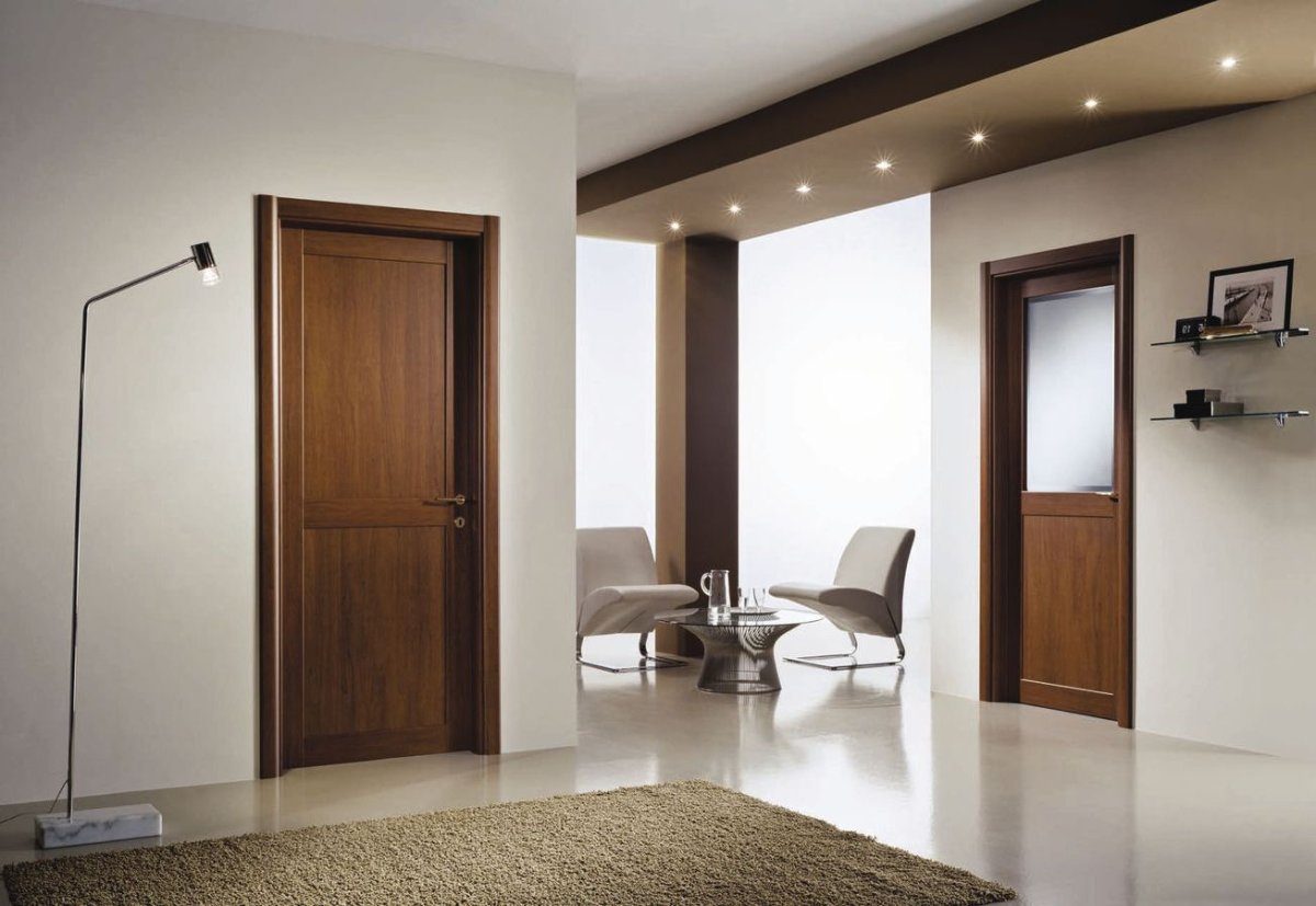 Коридор частном доме дверь