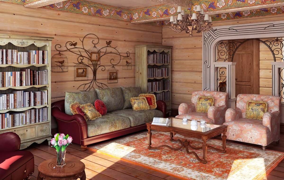 Стиль а ля рюс в интерьере