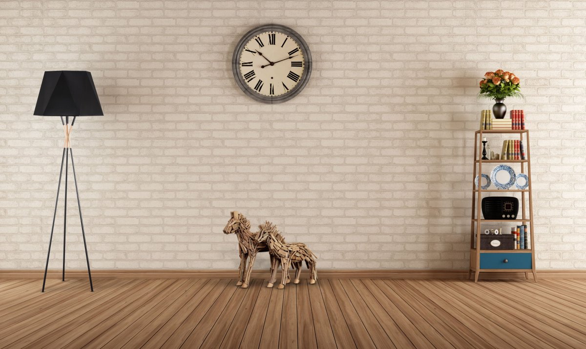 Интерьер с пустой стеной