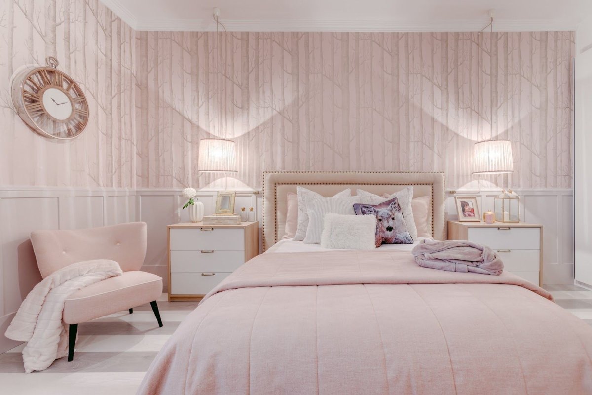 Комната в постельных тонах