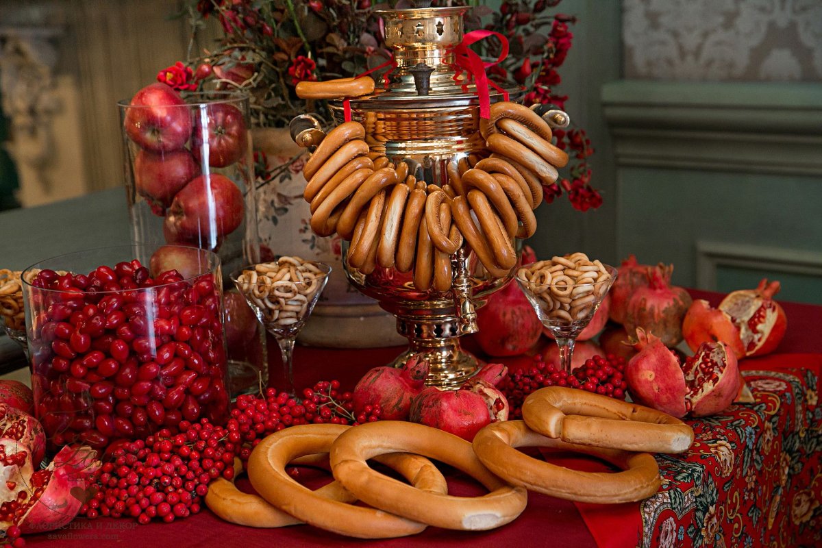 Декорации в русском стиле