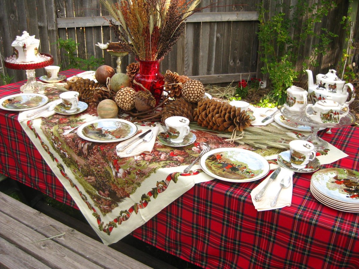 Сервировка стола в стиле Кантри