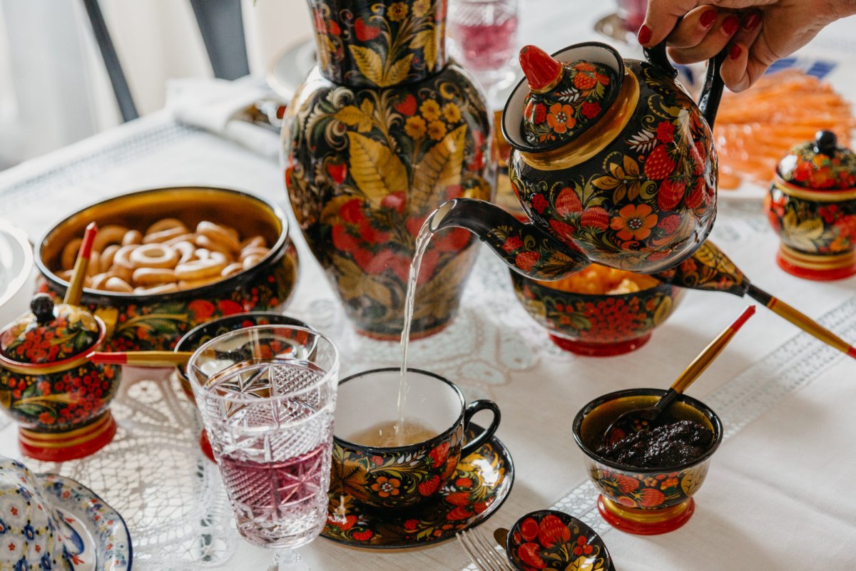 Сервировка стола в русском стиле