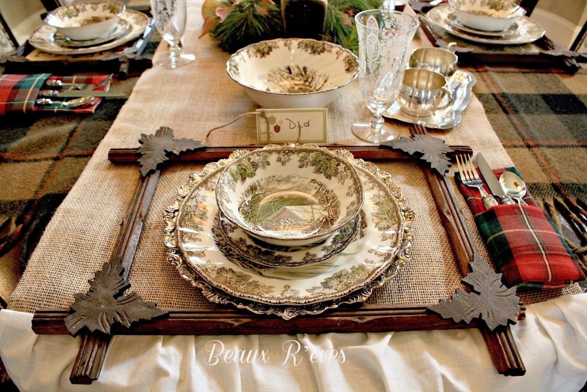 Сервировка в стиле Винтаж
