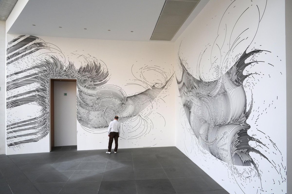 Графическая роспись стен