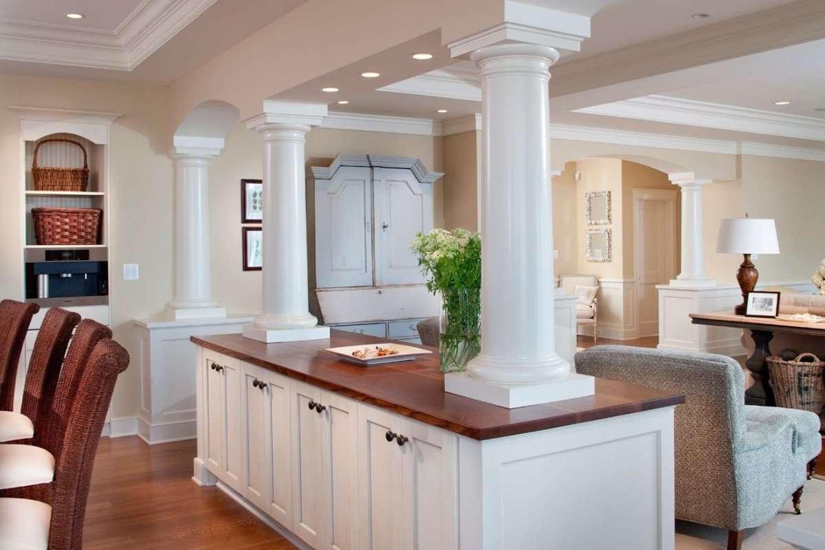 Колонны в интерьере