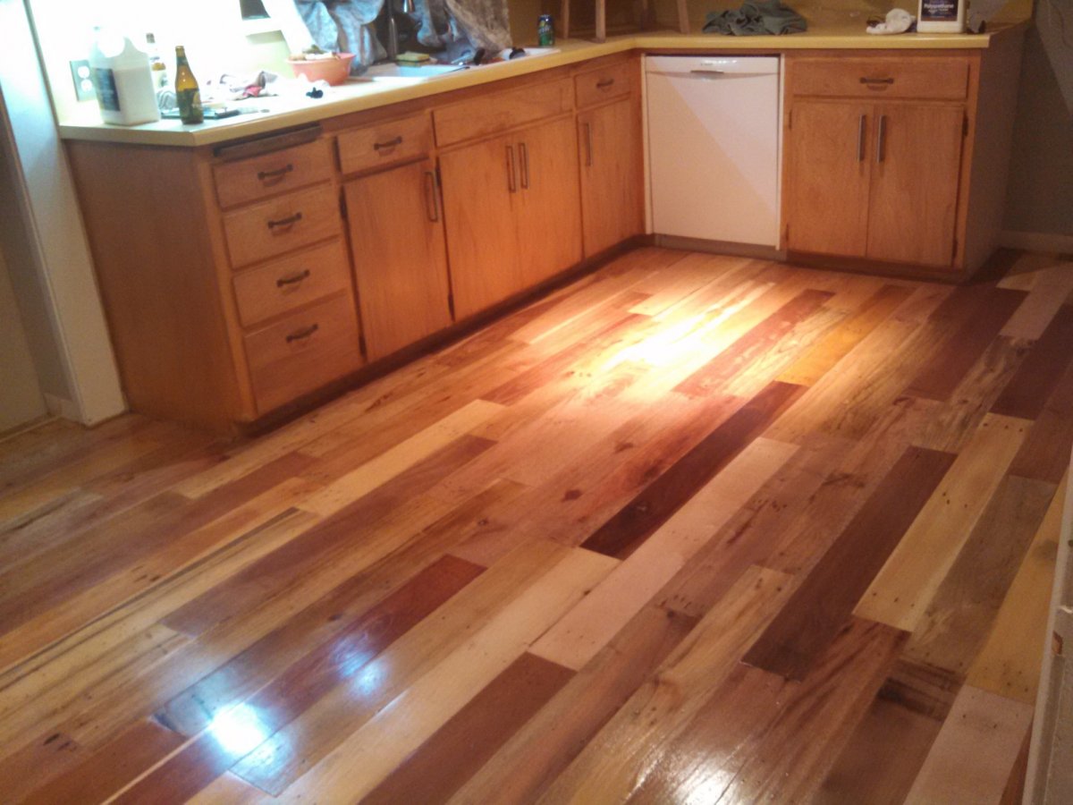 Чистовой пол из доски