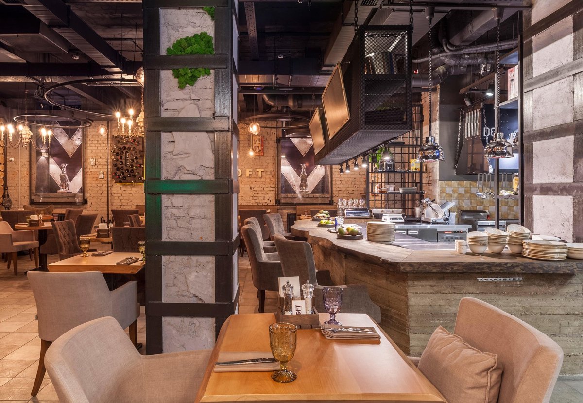 Ресторан в стиле лофт