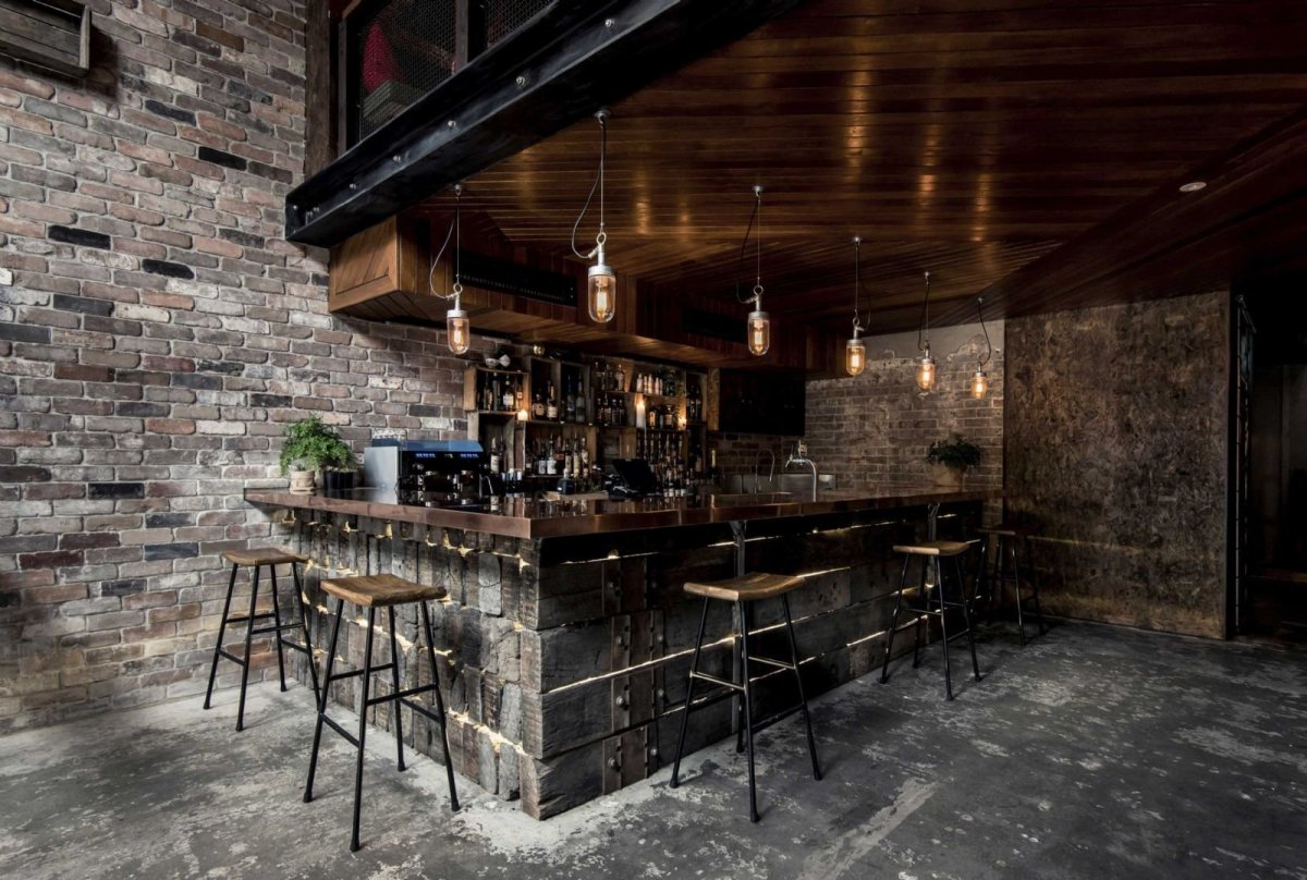 Кафе бар в стиле лофт