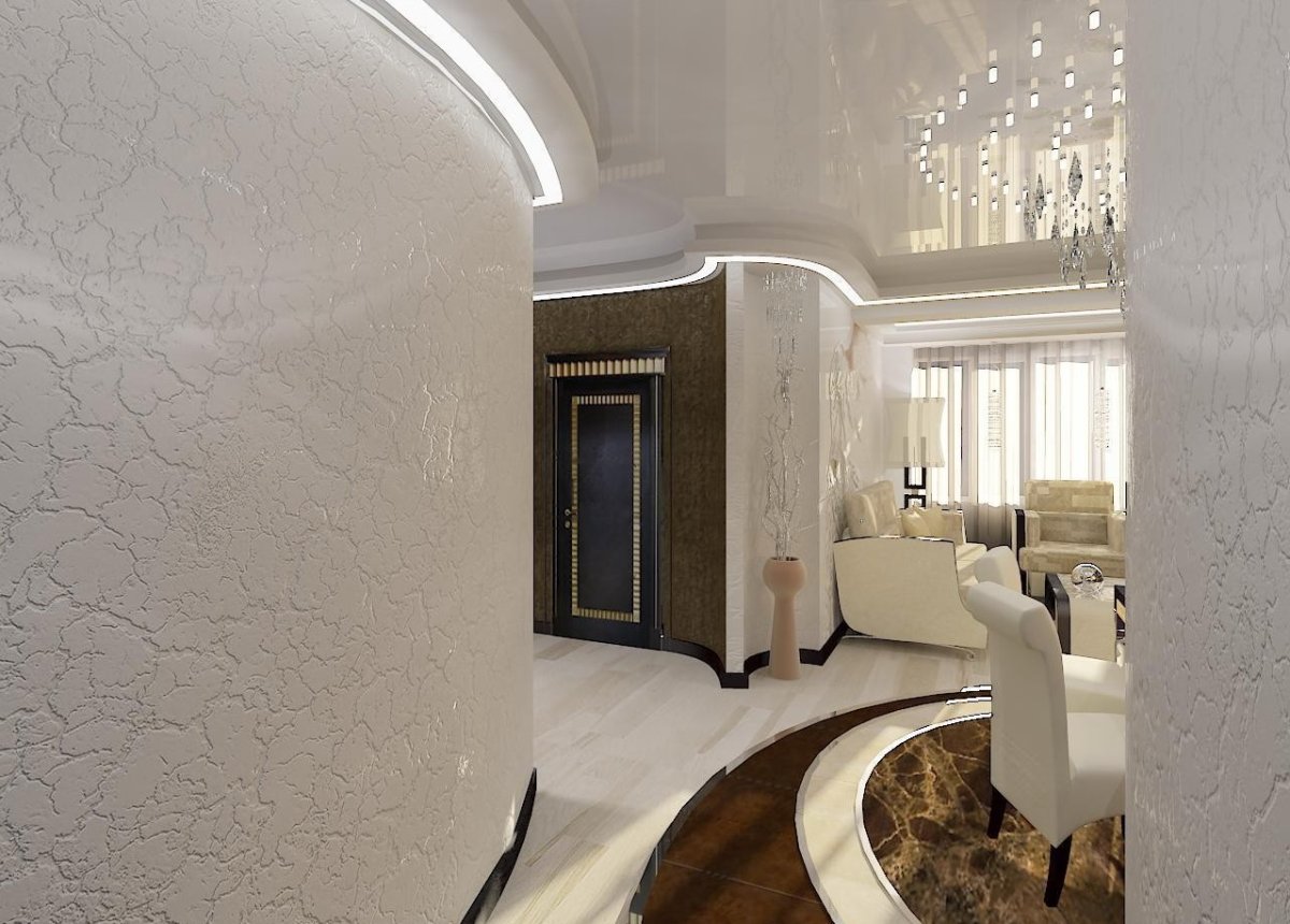 Гостиная 15кв венецианская штукатурка