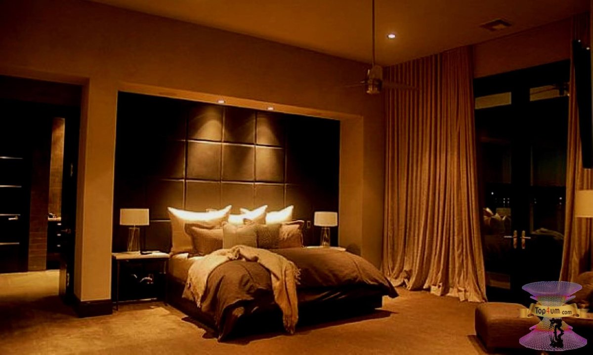 Вечернее освещение спальни