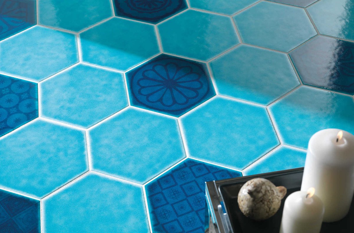 Кварцвиниловая плитка Гексагон